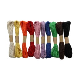 Jute-Schnur 10m, 10 Farben