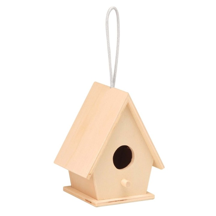 Vogelhäuschen aus Holz mit 1 Loch 10x7,5x12,5cm