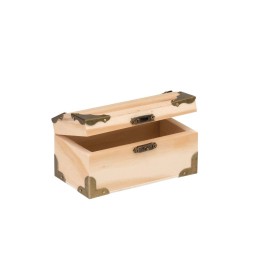 Schatztruhe aus Holz klein 12x6,5x6cm