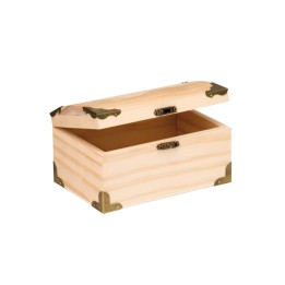 Schatztruhe aus Holz mittel 15x9,5x8cm