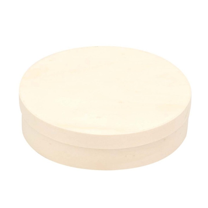 Spandose oval aus Holz 125x150mm H:50mm