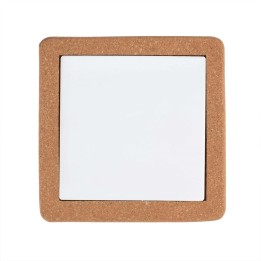Korkuntersetzer mit Keramik Quadrat 19x19cm