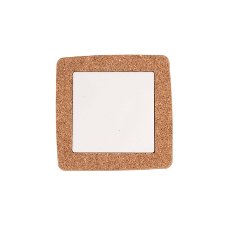 Korkuntersetzer mit Keramik Quadrat 14x14cm