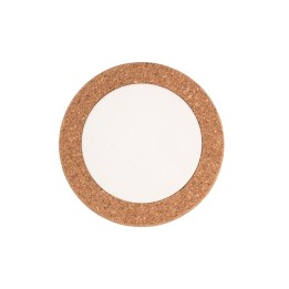 Dessous-de-plat en liège avec céramique, rond 14cm