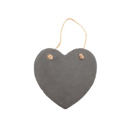 Schieferstein mit Hänger Herz 15x15x0,5cm 1 Stück
