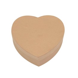 Boîte en carton forme coeur 145x148x50mm