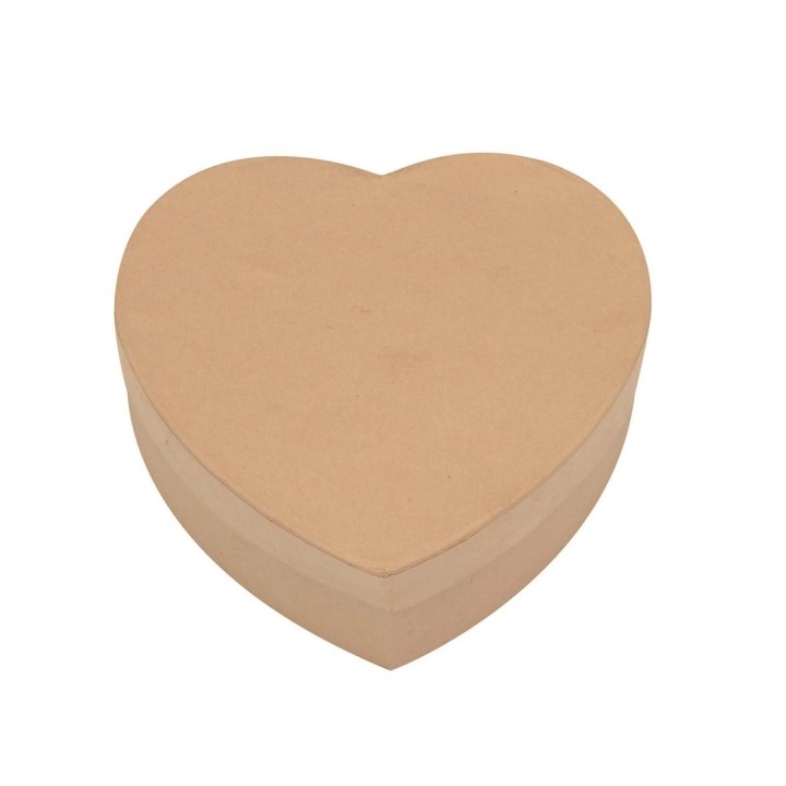 Boîte en carton forme coeur 145x148x50mm