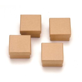 Set de boîtes en carton, 4pcs carré