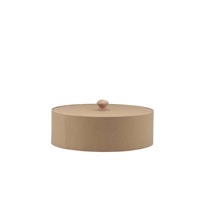 Boîte en carton ronde avec couvercle, 20x6,5cm