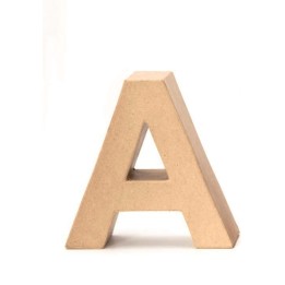 Papp-Buchstabe natur A 17,5X5,5cm