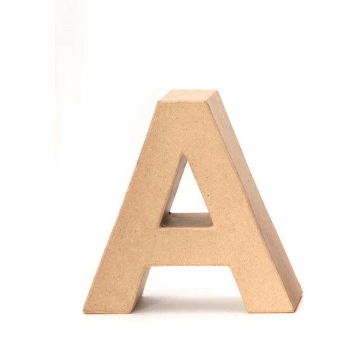 Papp-Buchstabe natur A 17,5X5,5cm