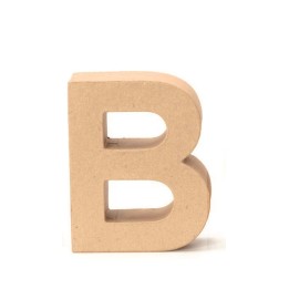 Papp-Buchstabe natur B 17,5X5,5cm