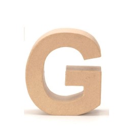 Papp-Buchstabe natur G 17,5X5,5cm