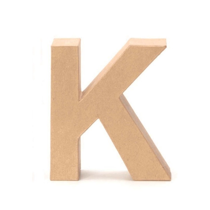 Cardboard letter K 17,5X5,5CM