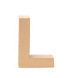 Papp-Buchstabe natur L 17,5X5,5cm