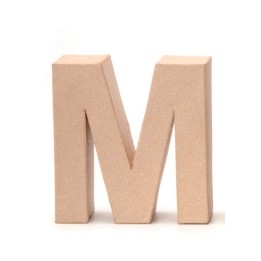 Cardboard letter M 17,5X5,5CM