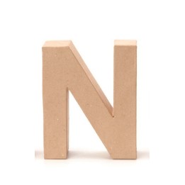 Cardboard letter N 17,5X5,5CM