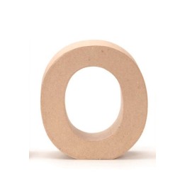 Papp-Buchstabe natur O 17,5X5,5cm