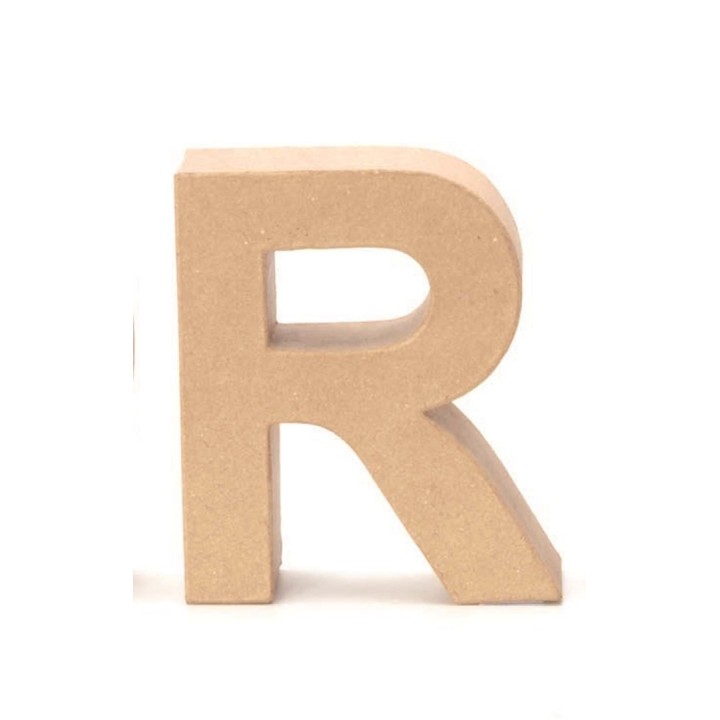 Papp-Buchstabe natur R 17,5X5,5cm