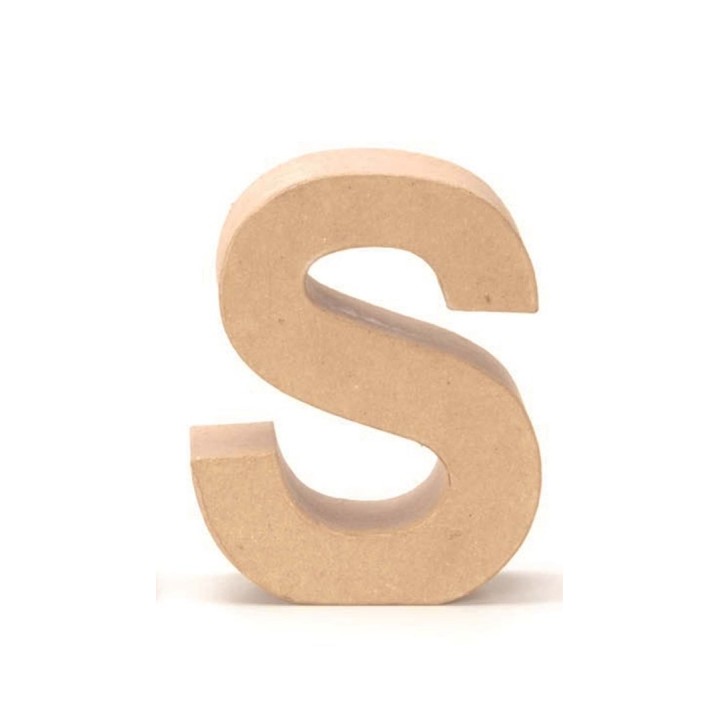 Lettre en carton S 17,5X5,5 cm