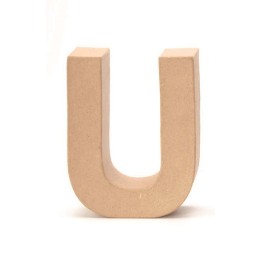 Cardboard letter U 17,5X5,5CM