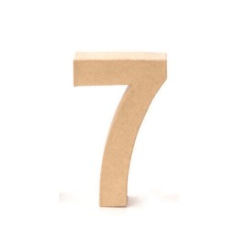 Cardboard number 7 17,5X5,5CM