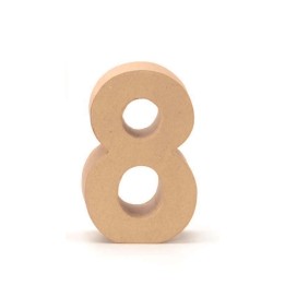 Cardboard number 8 17,5X5,5CM