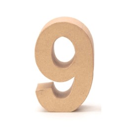 Cardboard number 9 17,5X5,5CM