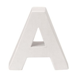 Papp-Buchstabe weiss A 10x3,5cm