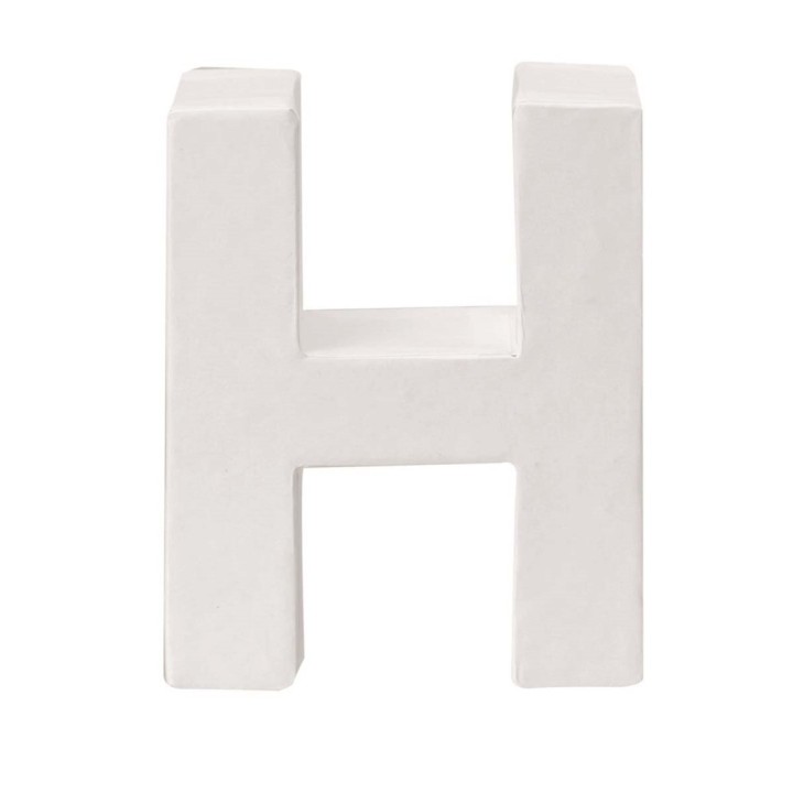 Papp-Buchstabe weiss H 10x3,5cm