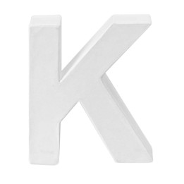 Cardboard letter K 10x3,5cm FSC Mix