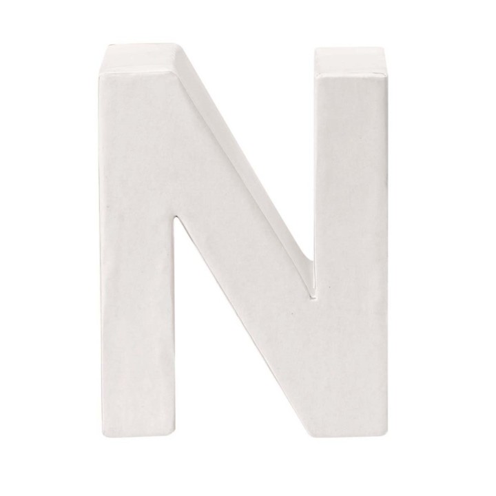 Lettre en carton N 10x3,5cm FSC Mix