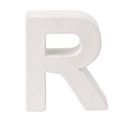 Cardboard letter R 10x3,5cm FSC Mix
