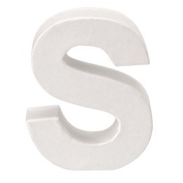 Cardboard letter S 10x3,5cm FSC Mix