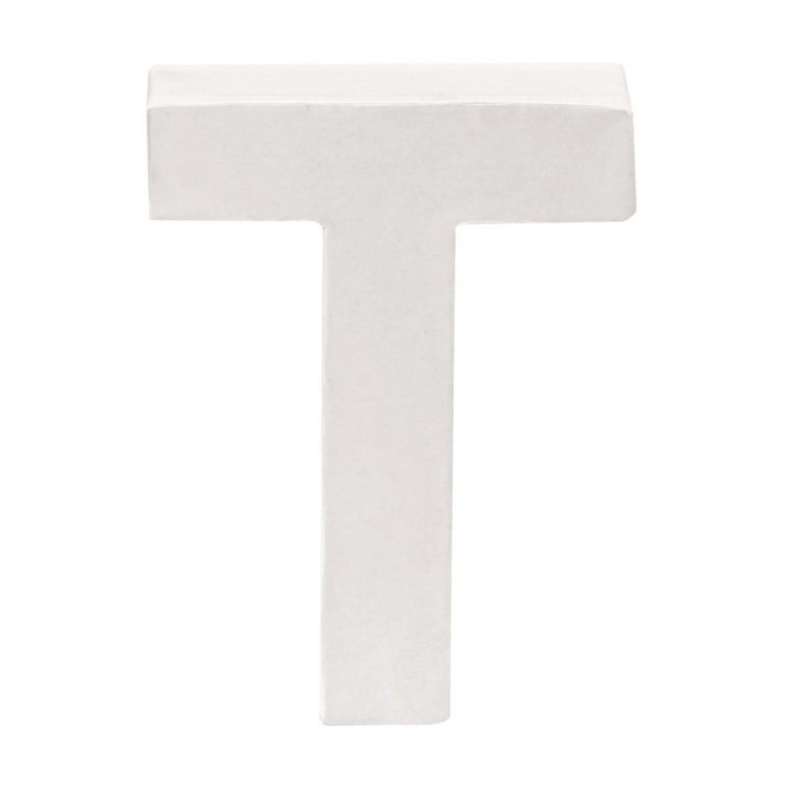 Cardboard letter T 10x3,5cm FSC Mix