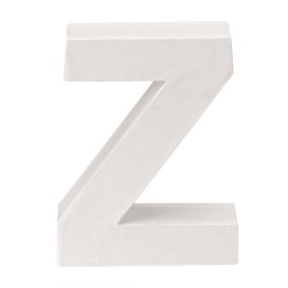 Papp-Buchstabe weiss Z 10x3,5cm