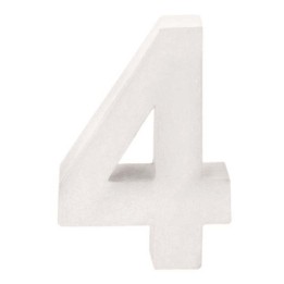 Chiffre en carton 4 10X3,5cm FSC Mix