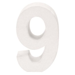 Cardboard number 9 10X3,5cm FSC Mix