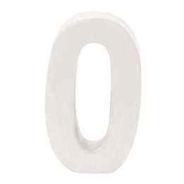 Chiffre en carton 0 10X3,5cm FSC Mix
