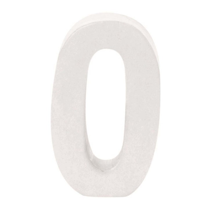 Chiffre en carton 0 10X3,5cm FSC Mix