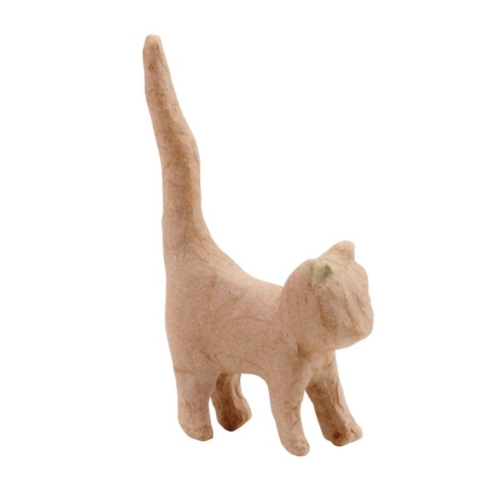 Chat en carton 11x12x3,5 cm