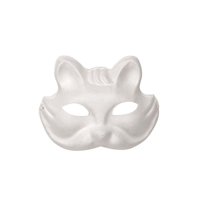 Masque chat en carton  22x17cm