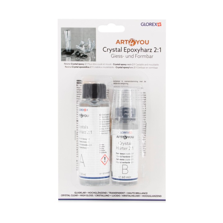 Résine Crystal époxy 2:1 180ml 120+60ml