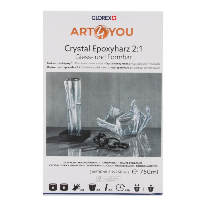Crystal Epoxyharz 2:1 750ml 500+250ml