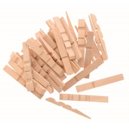 Halb-Wäscheklammern aus Holz 72mm 100 Stück