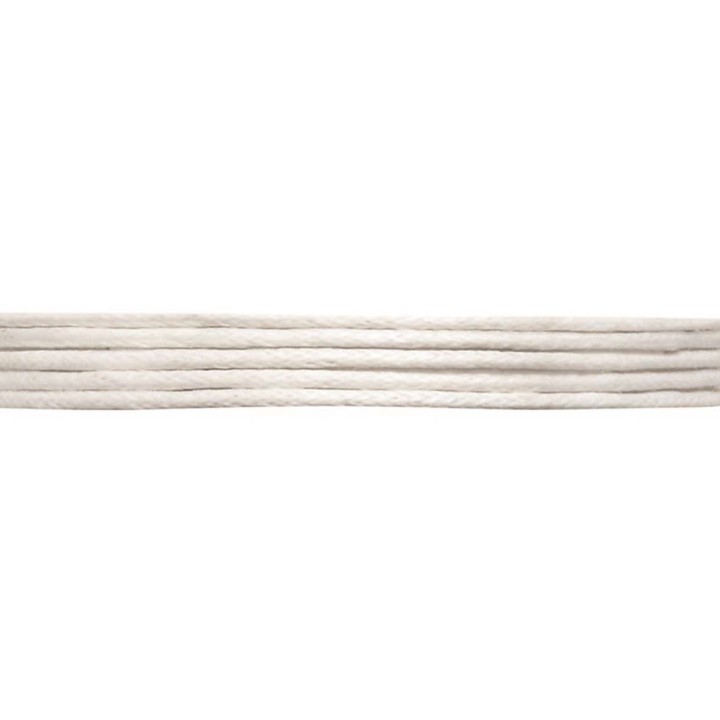 Cordon en coton 1mm/5m blanc