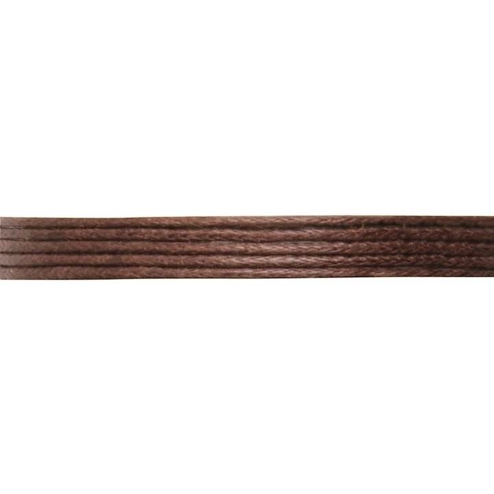 Cotton Cord 1mm/5m dark brown
