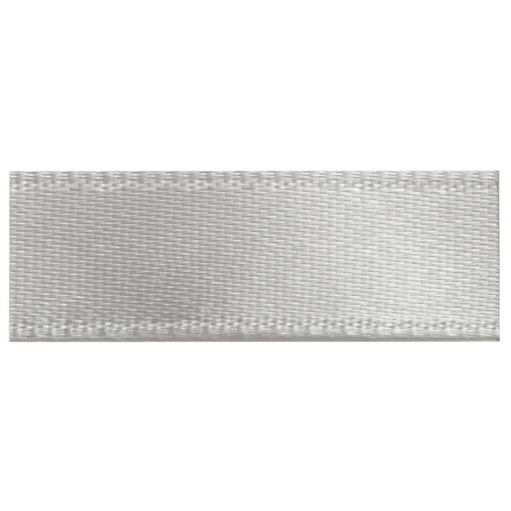 Satin Band 6mm 10m silber