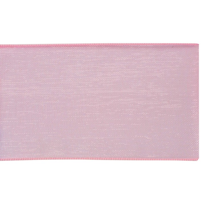 Organza Band 10mm 10m rosa