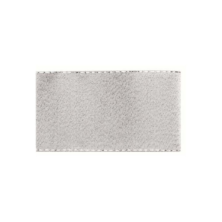 Glitter ribbon 38mm 5m silver